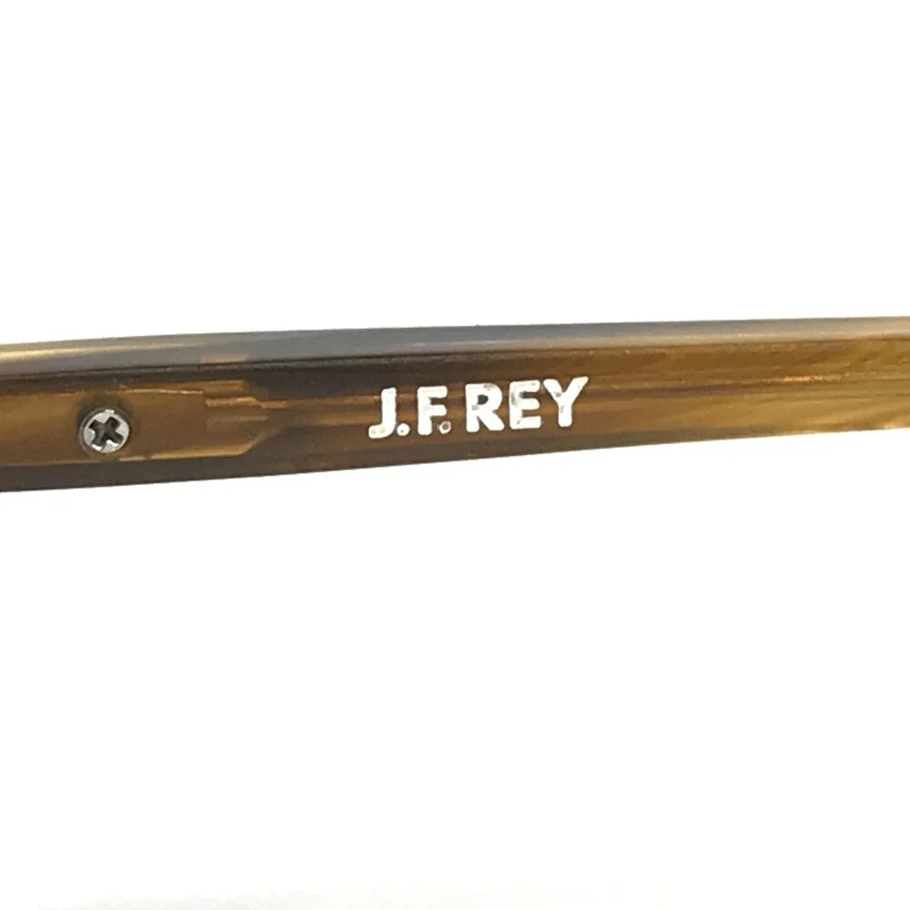 J. F. Rey Eyeglasses Frame JF3050 2700 Matte Black Brown Horn Blue 51-20-145